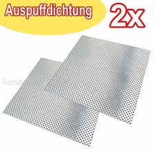2 Stk. Flansch Auspuff